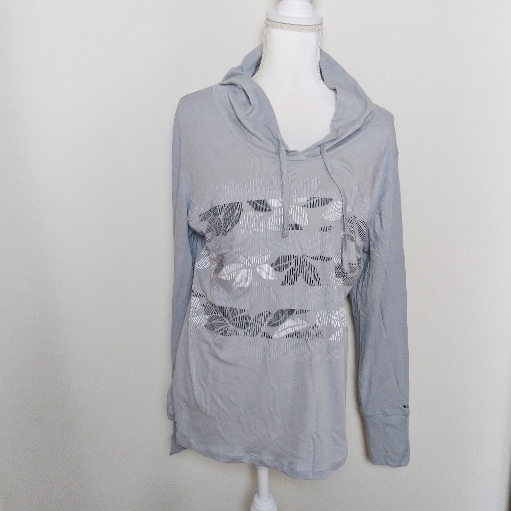 Columbia Gray Abstract Print Pullover Hoodie - Picture 4 of 10